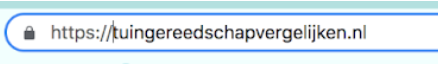 Een URL met een SSL-certificaat